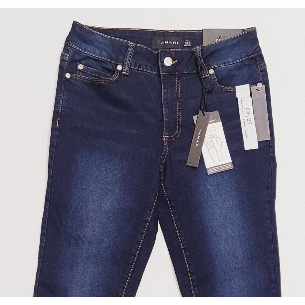 Tahari Chloe Tummy Tuck Slimming Fit Solution Women's Skinny Jeans Size 4